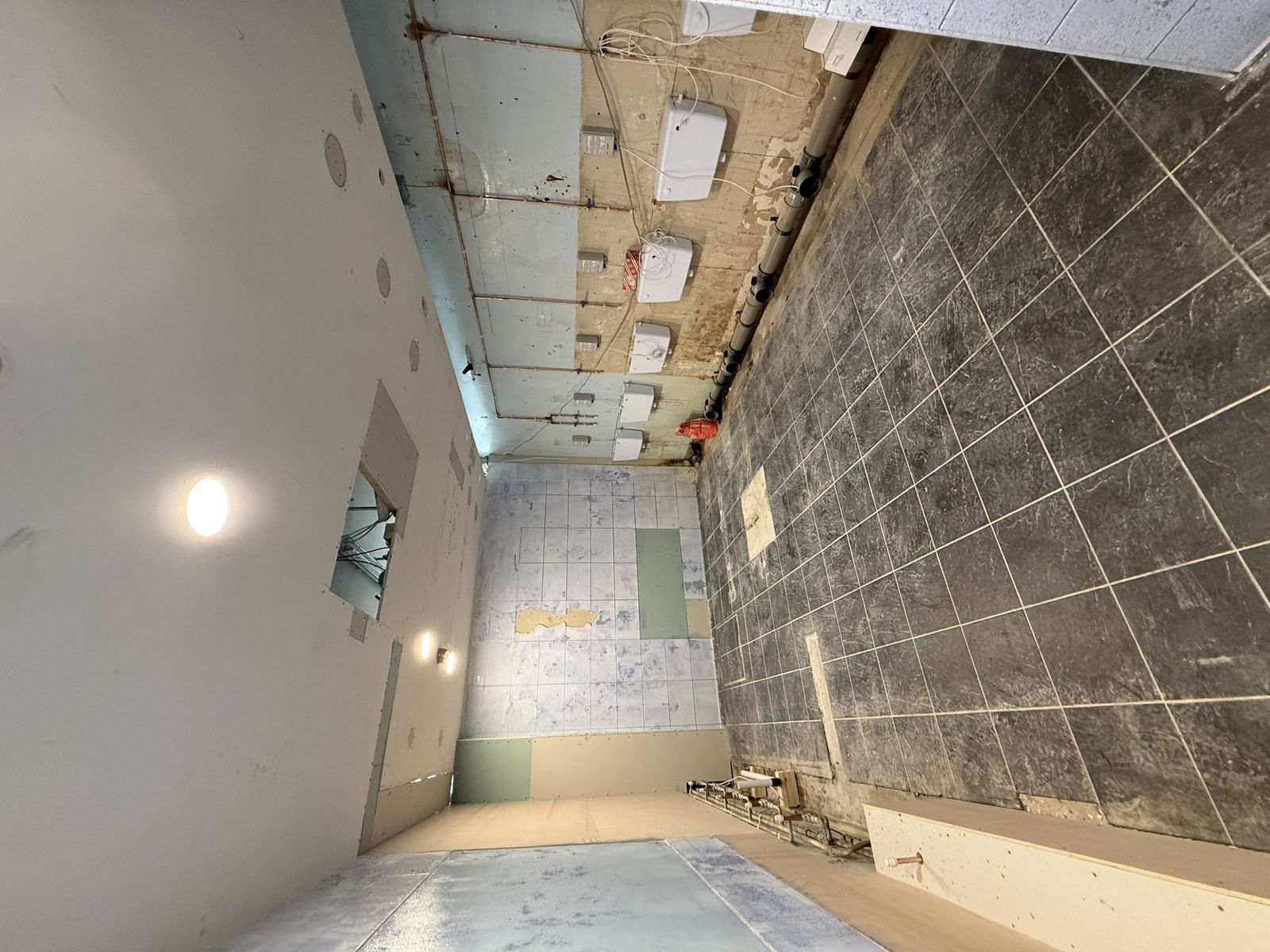 Washroom refurbishment detail