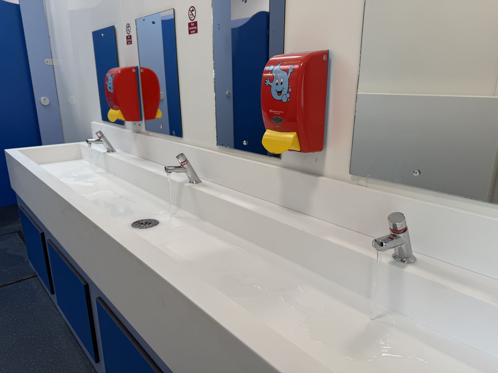 Washroom refurbishment detail